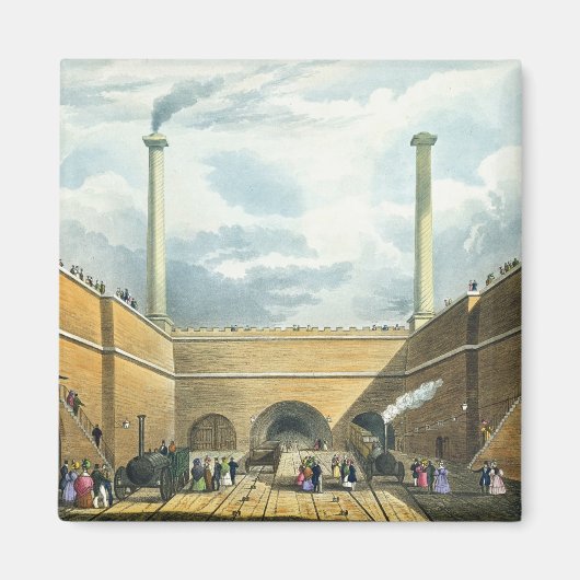 Intrede van de Spoorweg bij Edge Hill, Liverpool,  Magneet (Voorkant)