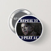 Intrekking 22e amendement ronde button 5,7 cm (Voorkant /achterkant)