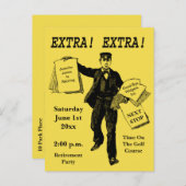 Intrekking - afboeking behalve de datum van uitnod uitnodiging briefkaart (Voorkant / Achterkant)