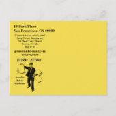 Intrekking - afboeking behalve de datum van uitnod uitnodiging briefkaart (Achterkant)