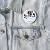 Intrekking:  De nieuwe republikeinse campagnesloga Ronde Button 5,7 Cm (In situ)