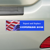Intrekking en vervanging van het congres 2018 bump bumpersticker (Op auto)