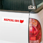 Intrekking Ohio SB5-bumpersticker Bumpersticker (Op Truck)