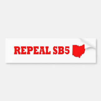 Intrekking Ohio SB5-bumpersticker Bumpersticker