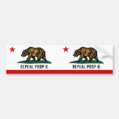 Intrekking Prop 8 - California Double Beer Bumpersticker (Voorkant)