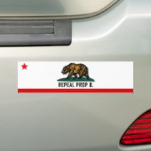 Intrekking Prop 8 - Californië Bumpersticker (Op auto)