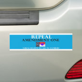 Intrekking van amendement 1 NC Bumpersticker (Op auto)