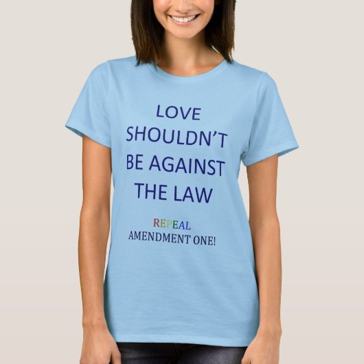 Intrekking van amendement 1 T-Shirt (Voorkant)