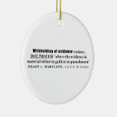 Intrekking van bewijs Brady tegen Hoesje van Maryl Keramisch Ornament (Rechts)