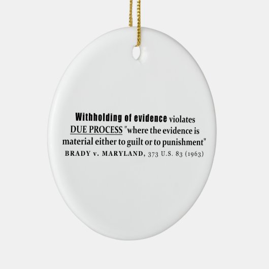 Intrekking van bewijs Brady tegen Hoesje van Maryl Keramisch Ornament (Rechts)