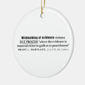 Intrekking van bewijs Brady tegen Hoesje van Maryl Keramisch Ornament (Links)