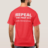 Intrekking van de PREP Act tshirt - 2 zijdig ontwe (Achterkant)