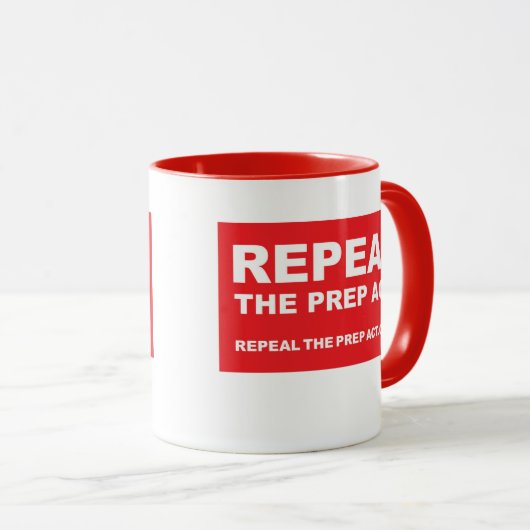 Intrekking van de PREP Act - Two-Tone Coffee Mok (Voorkant rechts)