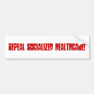 Intrekking van de sociale gezondheidszorg bumpersticker