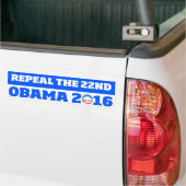 Intrekking van de tweeëntwintigste: Obama 2016 Bumpersticker (Op Truck)