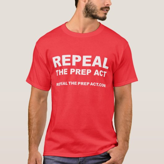 Intrekking van het PREP Act shirt (Voorkant)