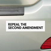 Intrekking van het tweede amendement - Bumperstick Bumpersticker (Op auto)