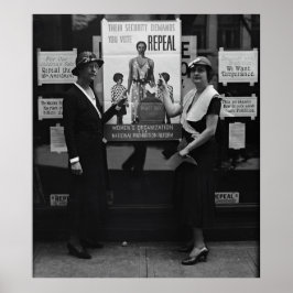 INTREKKING VAN HET VERBOD AMENDEMENT 18e C. 1929 Poster