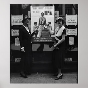 INTREKKING VAN HET VERBOD AMENDEMENT 18e C. 1929 Poster