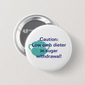 Intrekking van suiker ronde button 5,7 cm (Voorkant /achterkant)