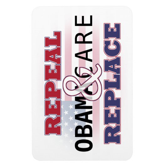Intrekking & Vervang Obamacare Magnet Magneet (Verticaal)