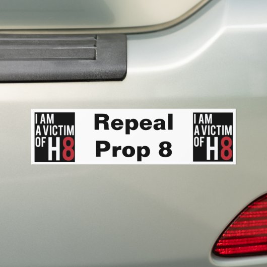 Intrekking voorstel 8 bumpersticker (Op auto)