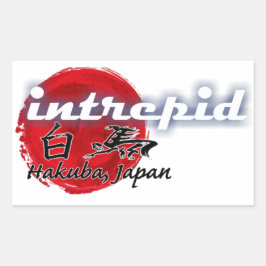 Intrepid Hakuba Stickers - Rechthoek