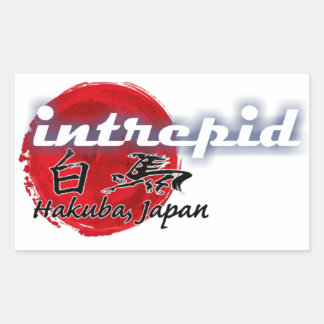 Intrepid Hakuba Stickers - Rechthoek