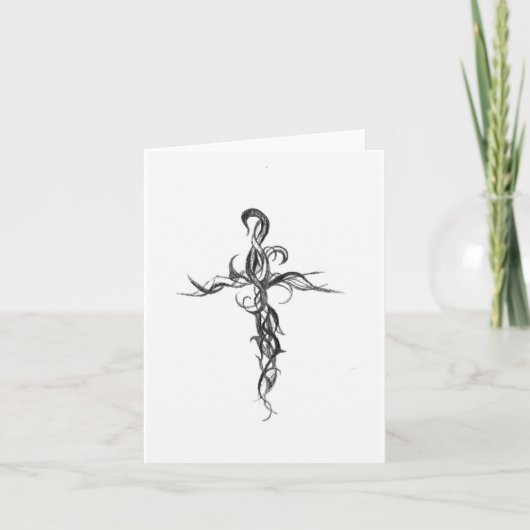 Intrica cross notecard kaart (Voorkant)