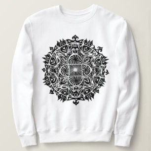 Intricat Hypnotisch Mandala Kunst Trui