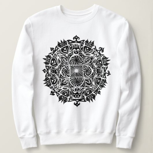 Intricat Hypnotisch Mandala Kunst Trui (Design voorkant)