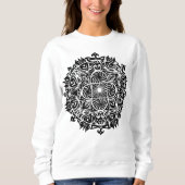 Intricat Hypnotisch Mandala Kunst Trui (Voorkant)