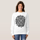 Intricat Hypnotisch Mandala Kunst Trui (Voorkant volledig)