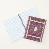Intricate Amethyst Floral Mandala Notebook Notitieboek (Binnen)