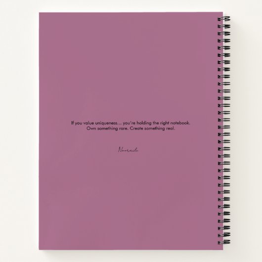 Intricate Amethyst Floral Mandala Notebook Notitieboek (Achterkant)