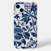 Intricate blue floral pattern on light background Case-Mate iPhone case (Achterkant)