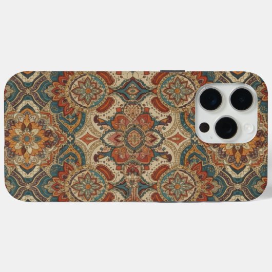 Intricate Bohemian Mandala Pattern Phone Case (Achterkant (horizontaal))