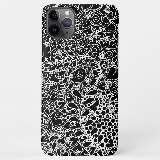 Intricate Botanical Design Phone Case iPhone Hoesje (Achterkant)