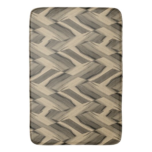 Intricate bruine marmer-patroon badmat (Voorkant Verticaal)