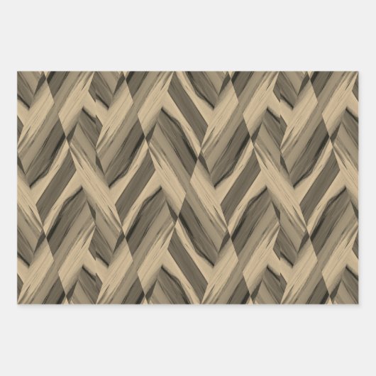 Intricate bruine marmer-patroon inpakpapier vel (Voorkant)