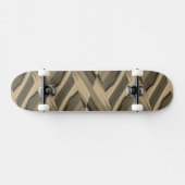 Intricate bruine marmer-patroon persoonlijk skateboard (Horizontaal)