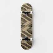 Intricate bruine marmer-patroon persoonlijk skateboard (Voorkant)