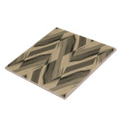 Intricate bruine marmer-patroon tegeltje (Zijkant)