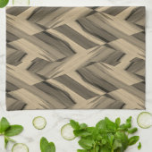 Intricate bruine marmer-patroon theedoek (Gevouwen)