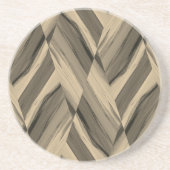 Intricate bruine marmer-patroon zandsteen onderzetter (Voorkant)