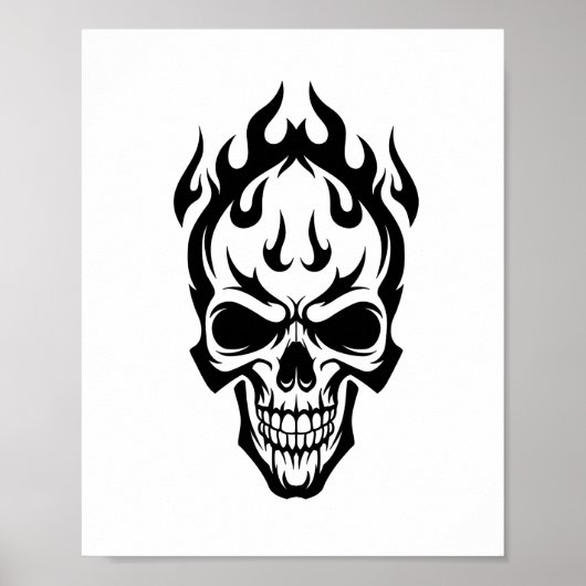 Intricate Celtic Knotwork Skull Poster - Detailed (Voorkant)