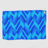 Intricate Cobalt Blue Marble Pattern Golfhanddoek (Horizontaal)