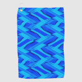 Intricate Cobalt Blue Marble Pattern Golfhanddoek (Voorkant)