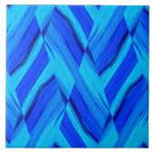 Intricate Cobalt Blue Marble Pattern Tegeltje (Voorkant)