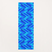 Intricate Cobalt Blue Marble Pattern Yogamat (Voorkant)